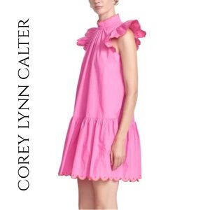 Corey Lynn Calter Hot Pink Charlotte Mini Dres